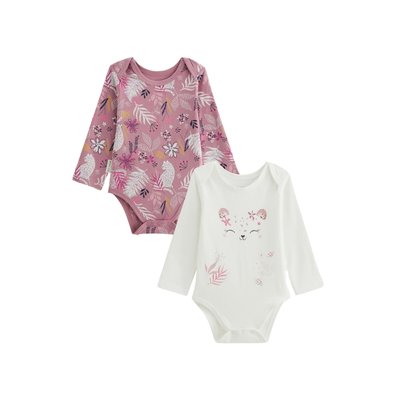 Lot de 2 bodies bébé manches longues Louisa PETIT BEGUIN