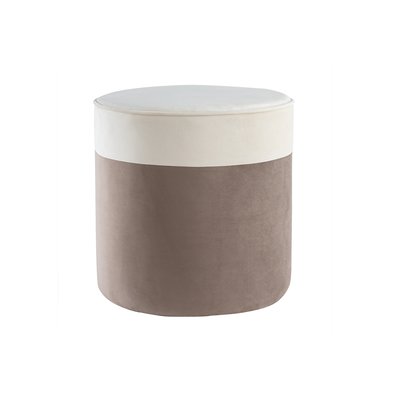 Pouf design bicolore en velours D40 cm DAISY MILIBOO