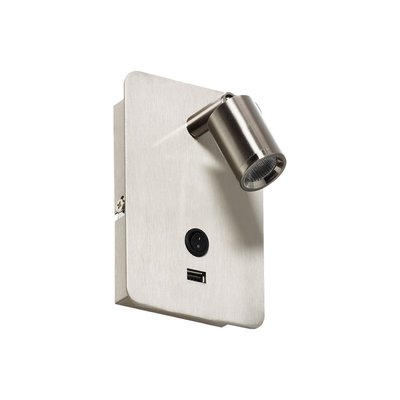 Applique Liseuse Led Chrome Livia Avec Port Usb MILLUMINE
