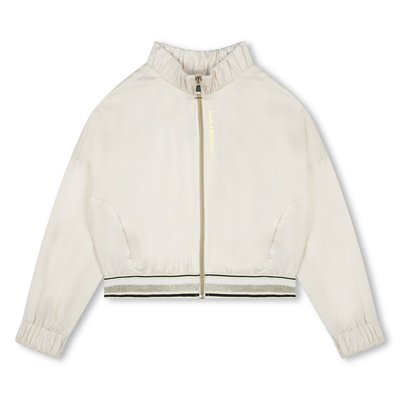 Sweat-shirt zippé avec strass KARL LAGERFELD KIDS