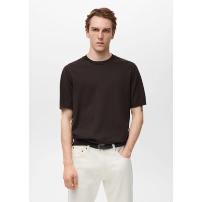 T-shirt maille fine coton MANGO MAN