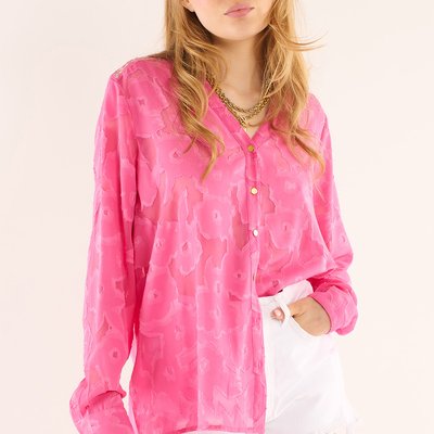 Blouse col V avec motifs VIRGIL WILD