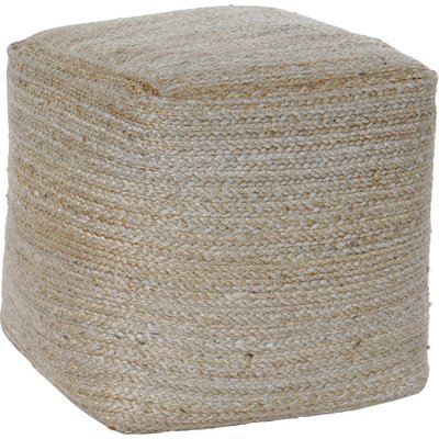 Pouf en fibre naturelle, esthétique et confort RECOLLECTION