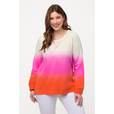 Sweat-shirt Classic avec rayures batik. Col ULLA POPKEN