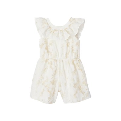 Combishort cérémonie brodé fleurs irisées VERTBAUDET