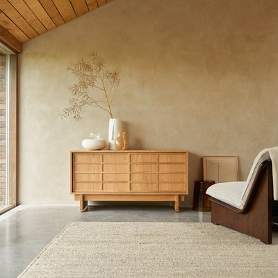 Meuble TV en chêne 135 cm MIU TIKAMOON