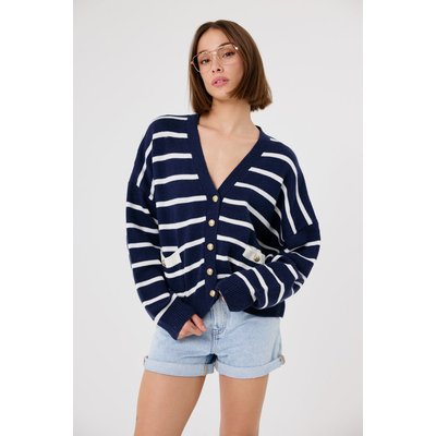 Cardigan à rayures marines SUZEL ARTLOVE