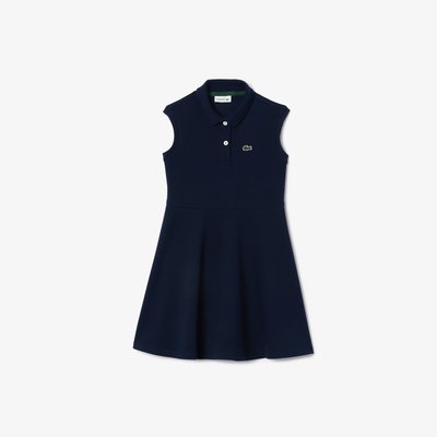 Robe polo sans manche en Piqué stretch LACOSTE