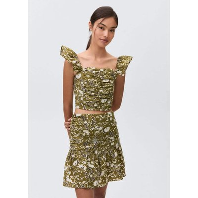 Jupe drapée imprimée MANGO TEEN