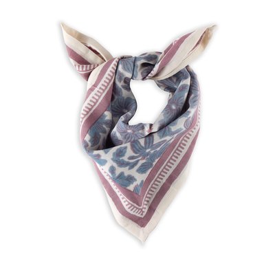 Petit Foulard en coton imprimé MANOA BINDI ATELIER
