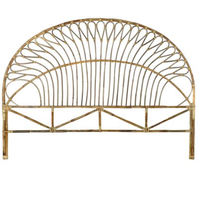 Tête de lit demi-lune rotin - 180cm WADIGA