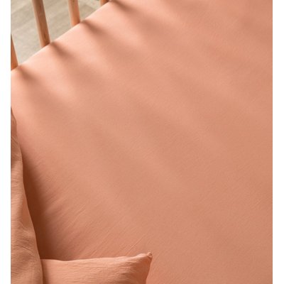 Drap housse bébé SATIN DE COTON BIO LAVÉ KADOLIS