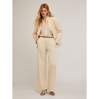 Pantaloni palazzo in raso satin tinta unita MOTIVI