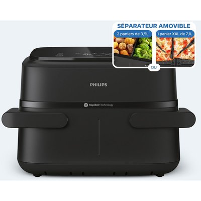 Airfryer NA150/00 friteuse sans huile panier flexible avec séparateur amovible, Série 1000 7.1L PHILIPS