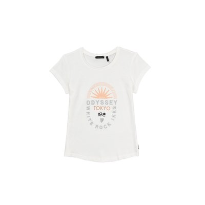 T-shirt coton bio message brodé silver IKKS