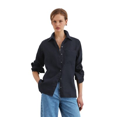 Blouse en lin regular en qualité légère MARC O'POLO