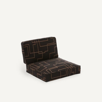 Coussins en jacquard imprimé, 62% laine, pour fauteuil DILMA AM.PM