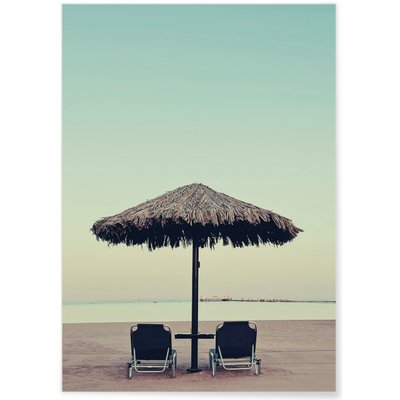 Poster Nature Plage Parasol L'AFFICHERIE