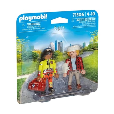 Duo Secouriste avec blessé PLAYMOBIL