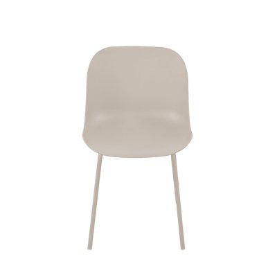 Lot de 4 chaises intérieur et extérieur en plastique et métal - Diego DRAWER