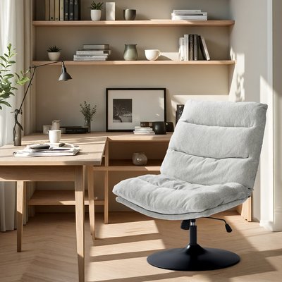 Chaise de bureau rotatif hauteur réglable avec inclinable sans accoudoirs, LAMBERYOFFICE MEUBLES COSY