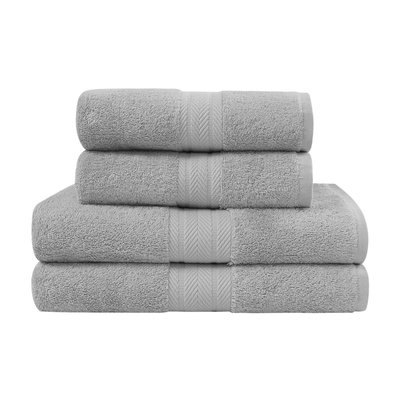 Ensemble de bain 4 pièces (2 draps de bain + 2 serviettes de toilette) LUXURY SENSEI MAISON