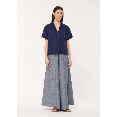 Pantalon jupe culotte demin taille élastiquée HUMILITY