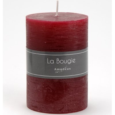 Bougie petit cylindre 7 x 10 cm sangria (lot de 6) AMADEUS
