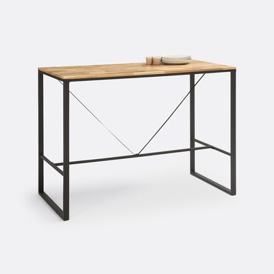 Hoher Bartisch Hiba für 4-6 Pers., Eiche und Stahl LA REDOUTE INTERIEURS