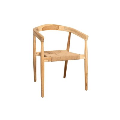 Fauteuil en teck naturel et jute AUBRY GASPARD