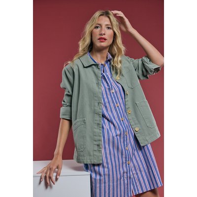 Robe chemise rayée en coton et lin ARMOR-LUX