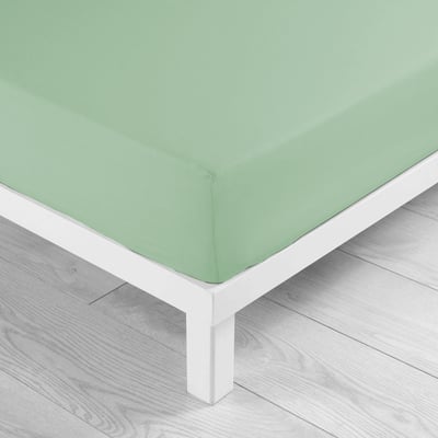 Drap housse coton 57 fils Tilleul 90 x 190 cm EDEN