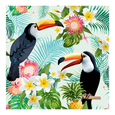 Lot de 20 serviettes papier toucan DOUCEUR D'INTÉRIEUR