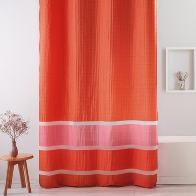 Voilage fantaisie tissée avec rayures horizontales HOME MAISON