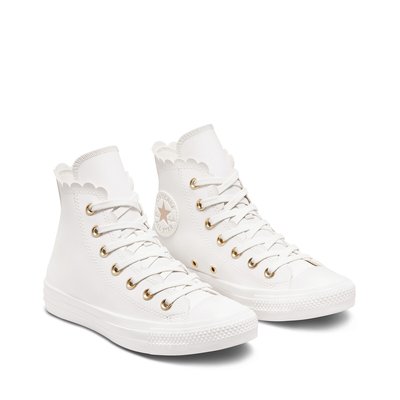 Converse beige gold top