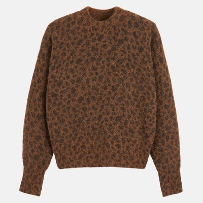 Pull col montant imprimé léopard  LA REDOUTE COLLECTIONS