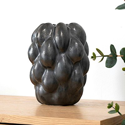 Vase décoratif noir organique PIER IMPORT