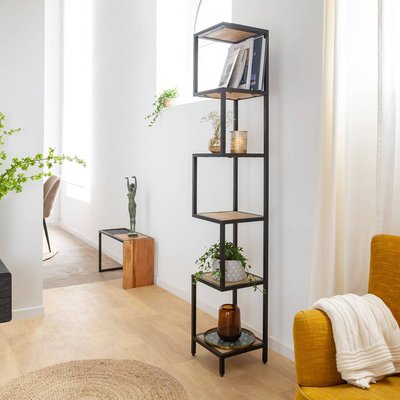 Etagère en bois de manguier et métal  ULYSSE MADE IN MEUBLES 