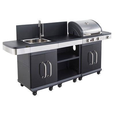 Cuisine extérieure, modulable, FIDGI 3 COOK IN GARDEN
