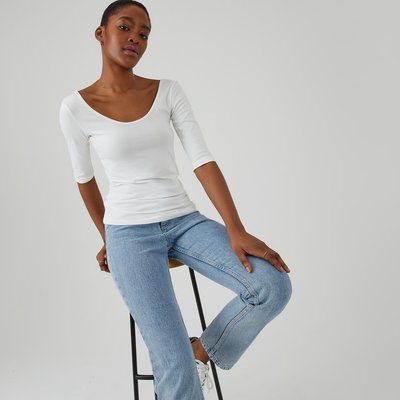 T-shirt col danseuse LA REDOUTE COLLECTIONS