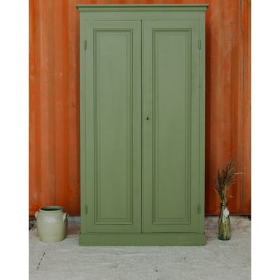 Armoire en bois kaki Blandine N°451 - Bon état DEBONGOUT