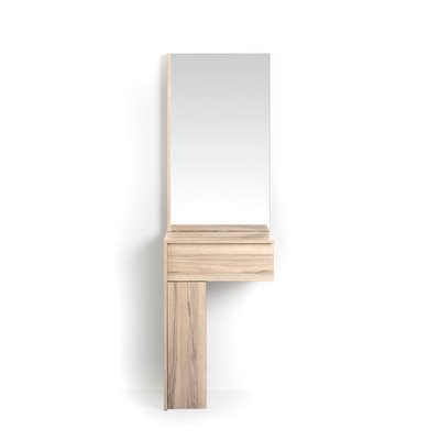 Ensemble console-miroir en mélamine, Tetris HERDASA