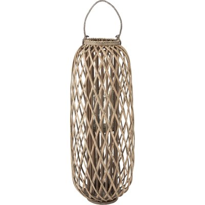 Lanterne décorative en bois  style naturel pour bougie RECOLLECTION