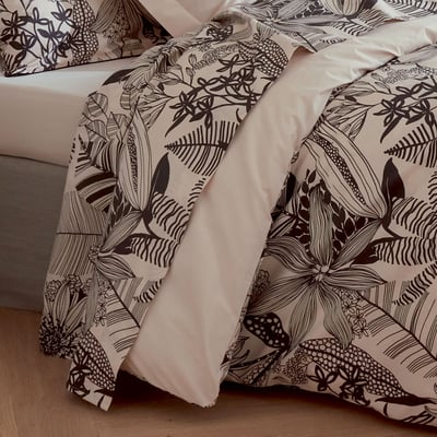 Drap plat aux impressions noires TRADILINGE