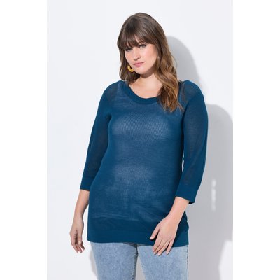 Pull-over, col bateau, manches 3/4, coton bio ULLA POPKEN