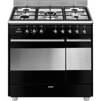Piano de cuisson gaz 5 feux 90 cm SCB92M SMEG