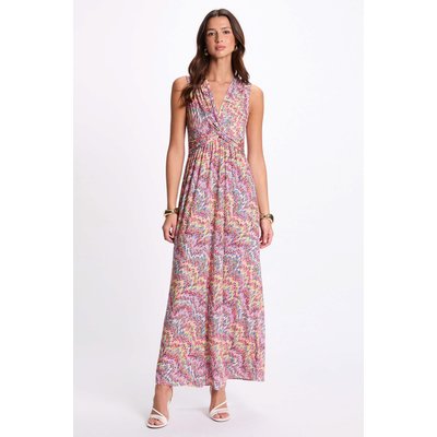 Robe longue droite imprimée MORGAN
