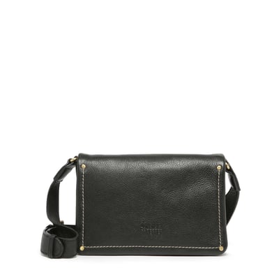 Sac bandoulière Boston cuir BASILIC PEPPER