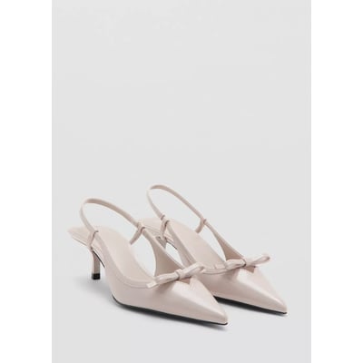Chaussures talon bout nœud MANGO
