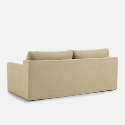 Canapé convertible déhoussable, 2, 3 ou 4 places, en coton et lin, LINETTO LA REDOUTE INTERIEURS